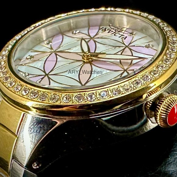 NEW Invicta Wildflower 34MM Oyster Dial Quartz Two-Tone Bracelet Watch main image 8